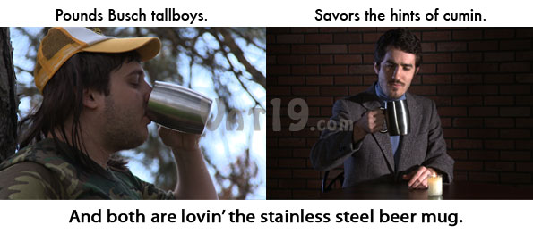 All types of beer drinkers will love the Stainless Steel Beer Mug