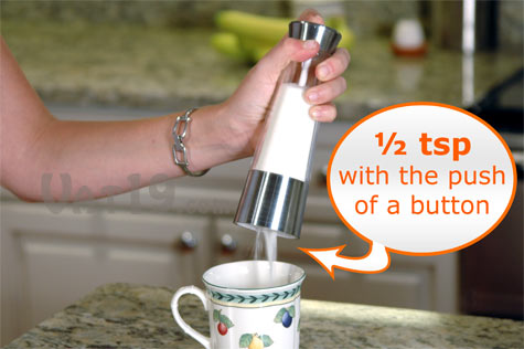 Automatic Sugar Dispenser dispenses 1/2 tsp