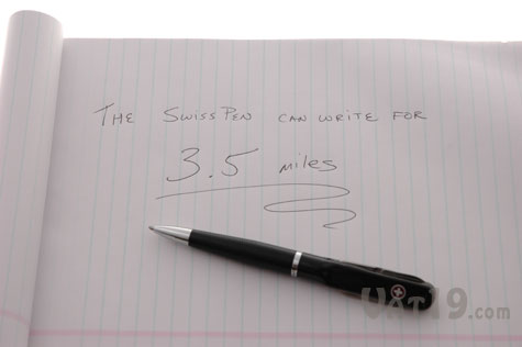 The ink used in the SwissPen multi function pen was designed for NASA.