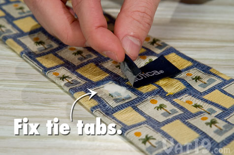 Tear Mender instant adhesive works on delicate fabrics as well.
