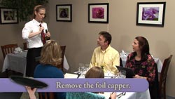 Learn how to open and serve a bottle of wine.