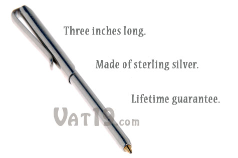 The Wallet Pen lifetime guarantee