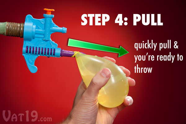 Final Step: Pull the balloon off the end of the tying tool.