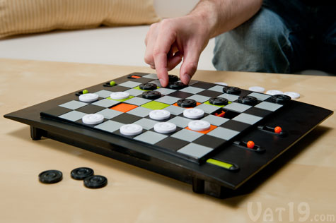 Enjoy a new twist on a classic game with Trapdoor Checkers.