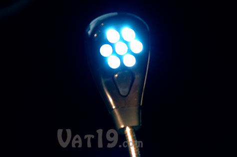 USB Desk Lamp includes seven LED bulbs, making it a very bright USB light.