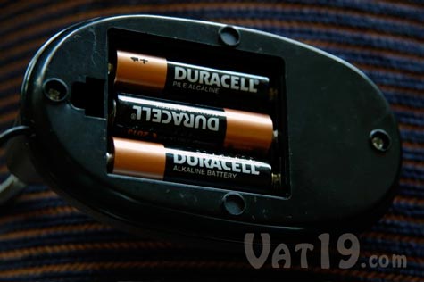 USB Desk Lamp can be optionally powered by 3 AA batteries