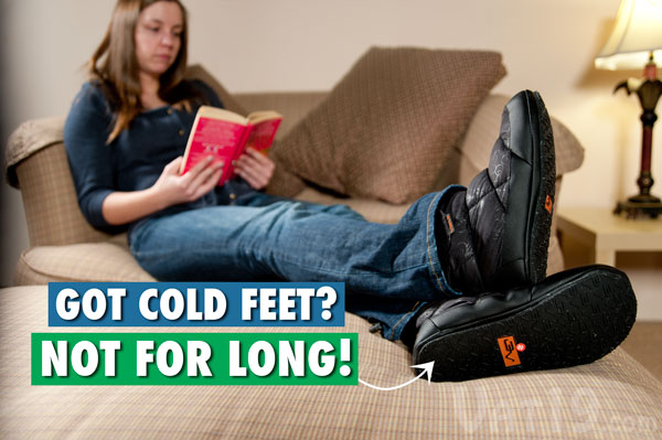 Eliminate cold feet with Volt Heated Slippers