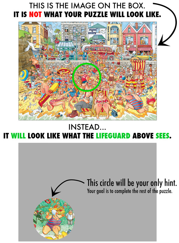 WASGIJ? Reverse the Perspective Jigsaw Puzzle explanation.