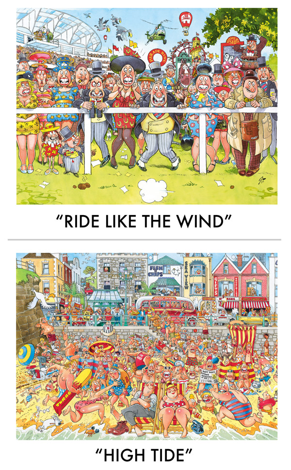 WASGIJ? Puzzles are available in a variety of styles.