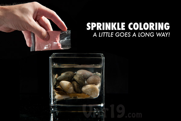 Add some of the included coloring powder to create your desired shade.