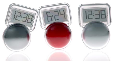 Wobble LCD Clock is available in several styles.