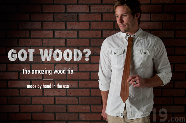 The Recycled Wood Neck Tie