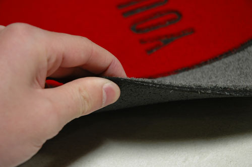 The You Are Here doormat is made from recycled truck tires.