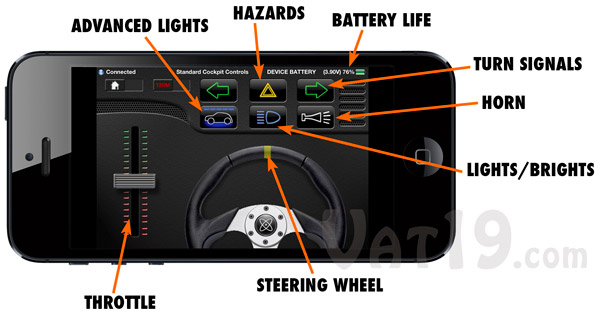 The included app provides precise control over your microcar.